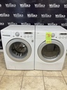 Lg Used Electric Set Washer/Dryer Front-load 220volts (30 AMP) 27inches {3 prong}  (White) 
