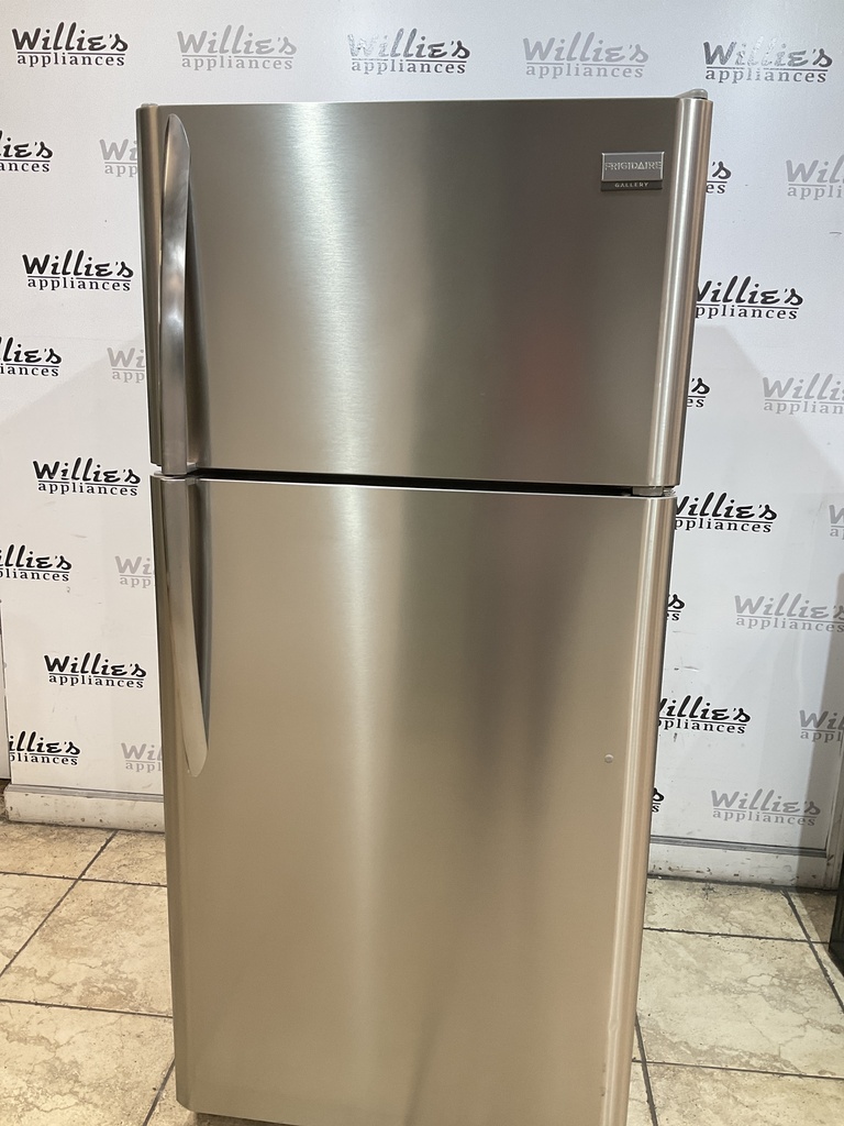 Frigidaire Used Refrigerator Top and Bottom 30x66 (Stainless Steel) 