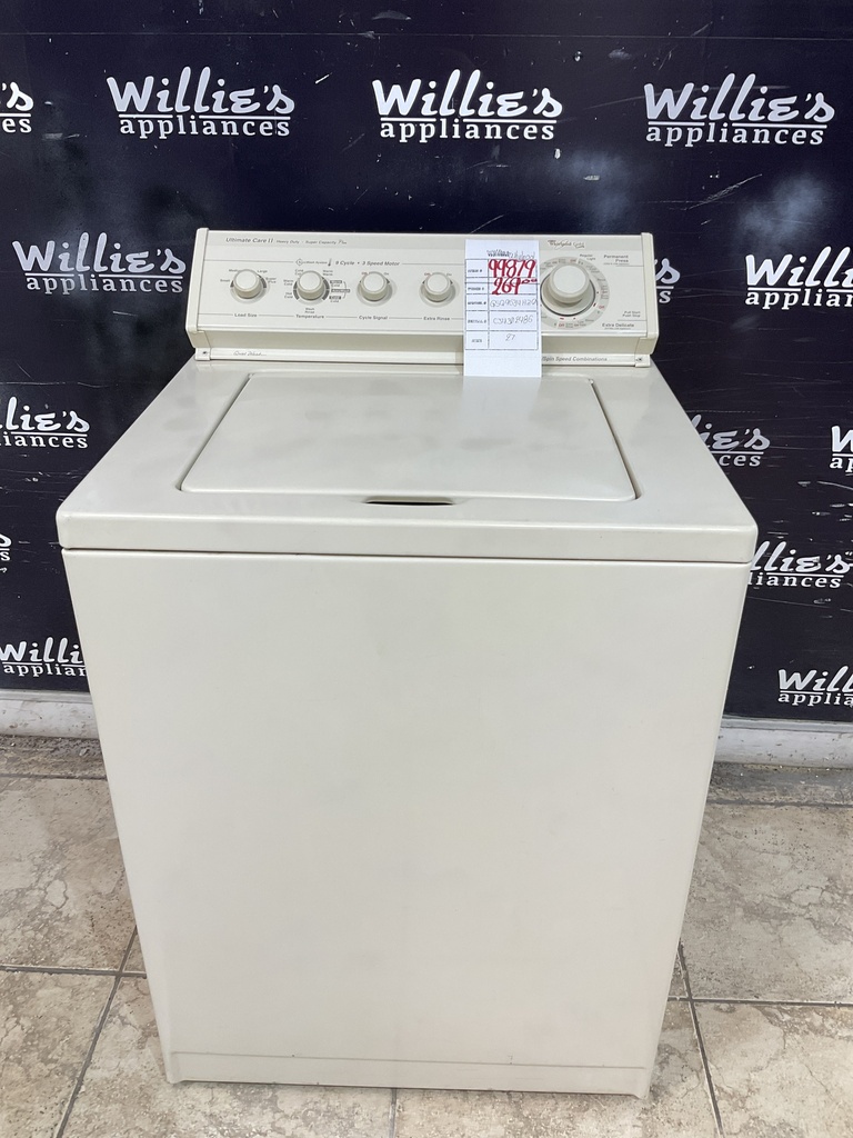 Whirlpool Used Washer Top-load 27inches (Bisque) 