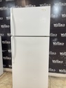 Whirlpool Used Refrigerator Top and Bottom 28x67 1/2” (White) 