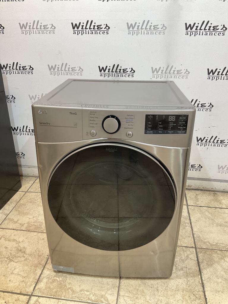 Lg Used Electric Dryer 220volts (30 AMP) 27inches {4 prong} (Grey)