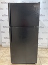 Whirlpool Used Refrigerator Top and Bottom 30x66 1/2” (Black) 