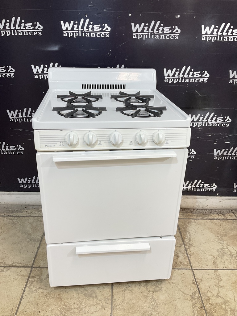 Premier Used Natural Gas Stove 24inches (White) 
