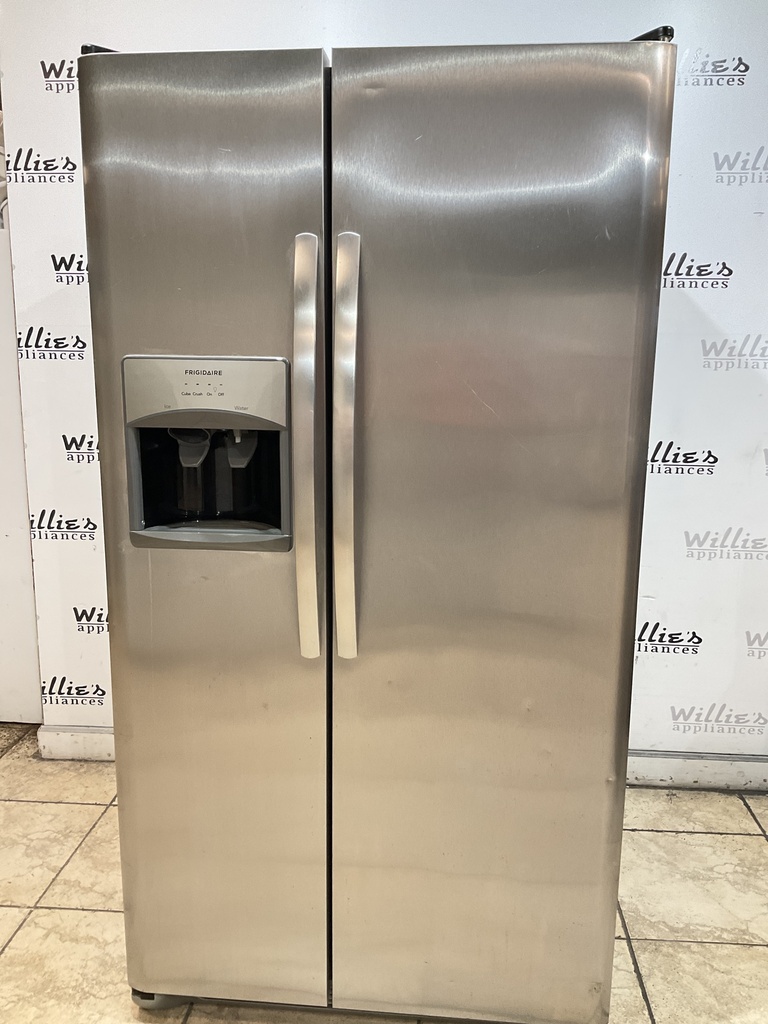 Frigidaire Used Refrigerator Side by Side 36 1/2” x 69 (Stainless Steel) 