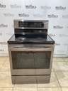 Lg Used Electric Stove 220volts (40/50 AMP) 30inches {3 prong} (Black Stainless Steel)