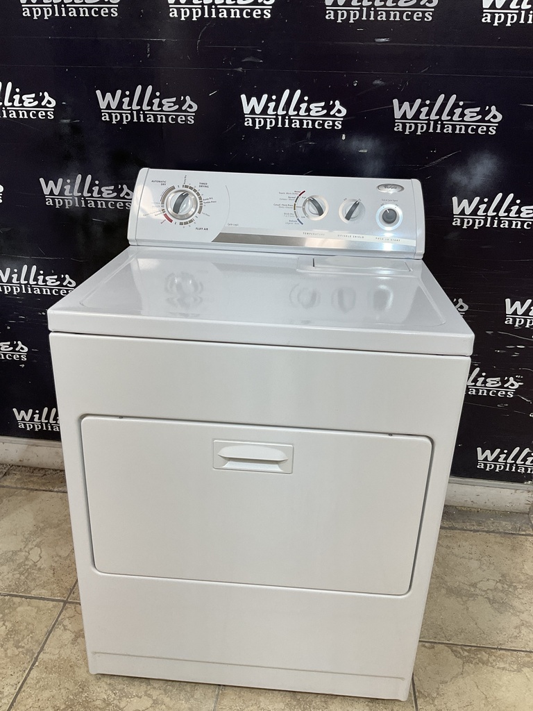 Whirlpool Used Electric Dryer 220volts (30 AMP) 29inches {3 prong} (White) 