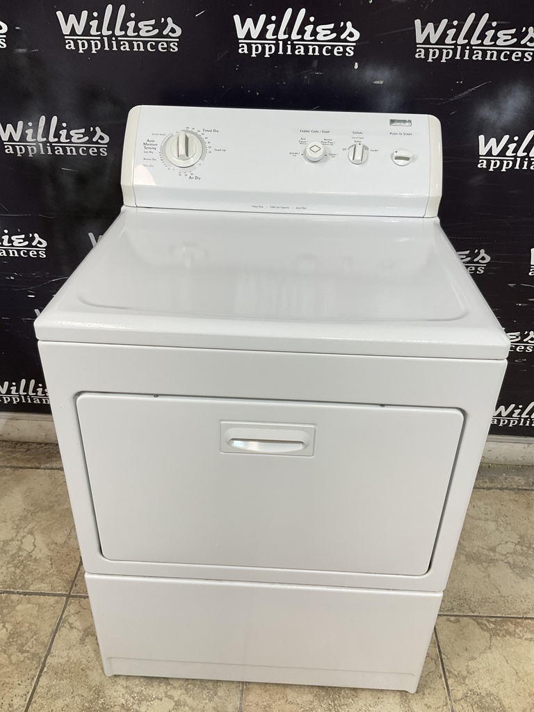 Kenmore Used Electric Dryer 220volts (30 AMP) 27inches {3 prong} (White) 