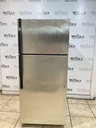 Ge Used Refrigerator Top and Bottom 28x64 1/2” (Stainless Steel) 