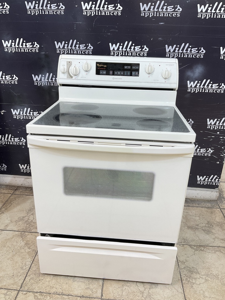 Whirlpool Used Electric Stove 220volts (40/50 AMP) 30inches {no cord} (Bisque) 