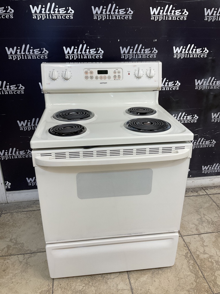 Hotpoint Used Electric Stove 220volts (40/50 AMP) 30inches {3 prong} (Bisque) 