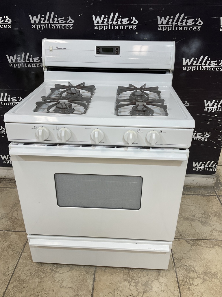 Magic Chef Used Natural Gas Stove 30inches (White) 