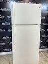 Ge Used Refrigerator Top and Bottom 28x67 (Bisque) 