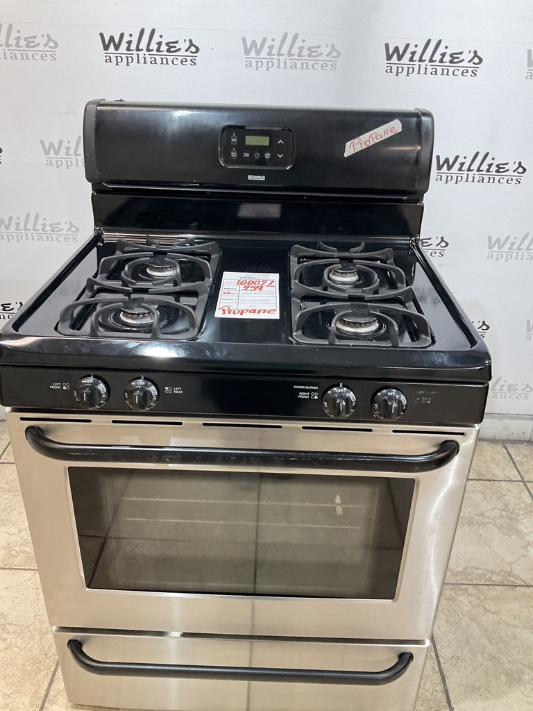 Kenmore Used Gas Propane Stove 30inches (Stainless Steel)