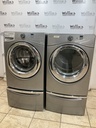 Whirlpool Used Electric Set Washer/Dryer Front-load 220volts (30 AMP) 27inches {4 prong} (Grey) 
