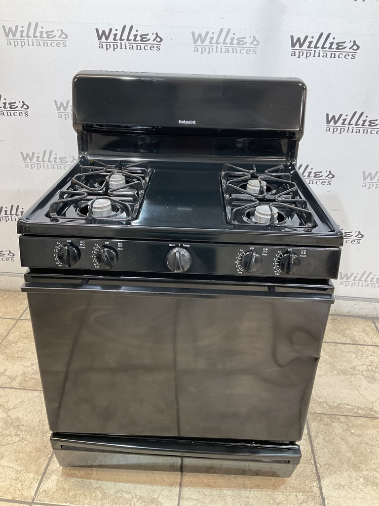 Hotpoint Used Natural Gas Stove 30inches (Black) 