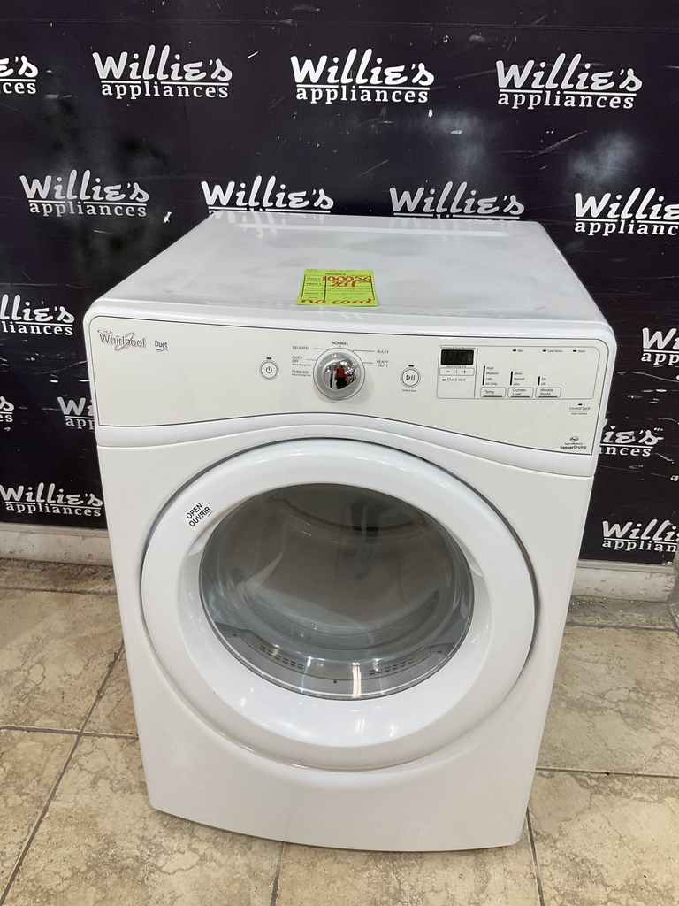 Whirlpool Used Electric Dryer 220volts (30 AMP) 27inches {no cord} (White)