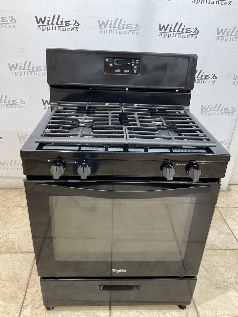 Whirlpool Used Natural Gas Stove 30inches (Black) 