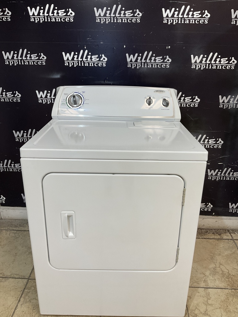Whirlpool Used Electric Dryer 220volts (30 AMP) 29inches {3 prong} (White) 