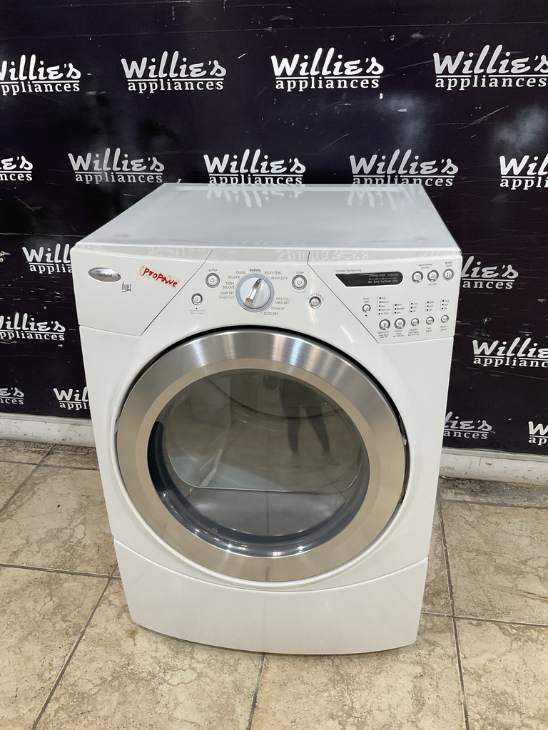 Whirlpool Used Gas Propane Dryer 27inches (White) 