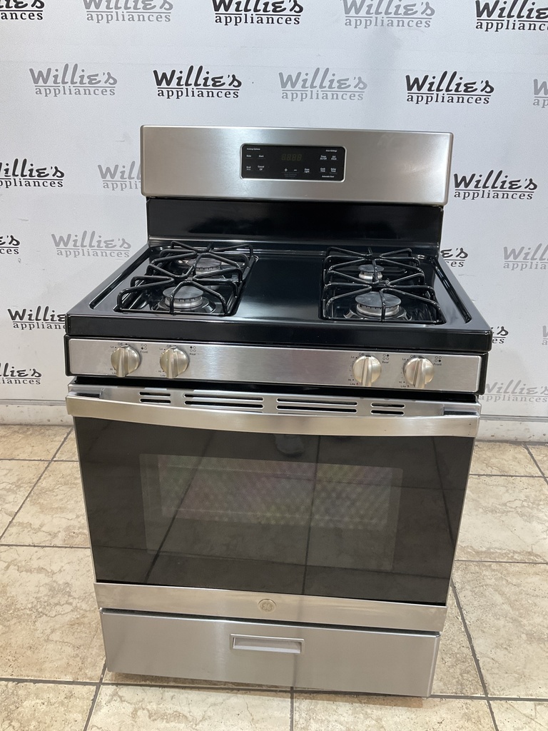 Ge Used Natural Gas Stove 30inches (Stainless Steel) 