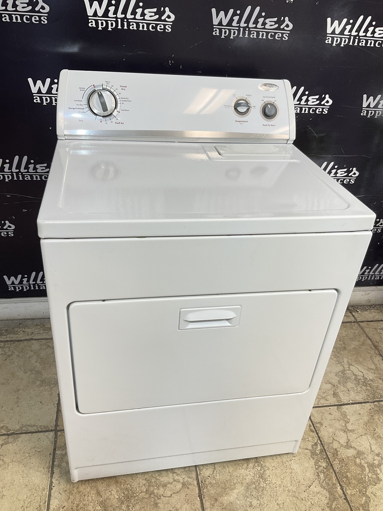 Whirlpool Used Electric Dryer 220volts (30 AMP) 29inches {3 prong} (White) 