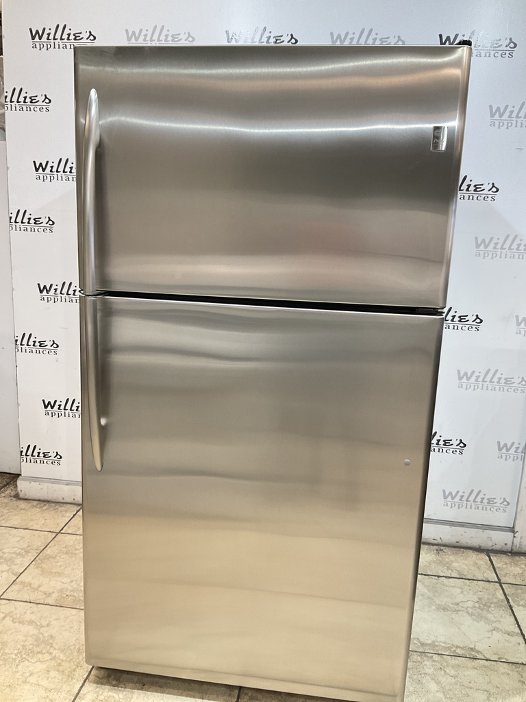 Ge Used Refrigerator Top and Bottom 36x68 1/2” (Stainless Steel) 