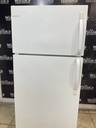 Frigidaire Used Refrigerator Top and Bottom 30x65 1/2” (White) 