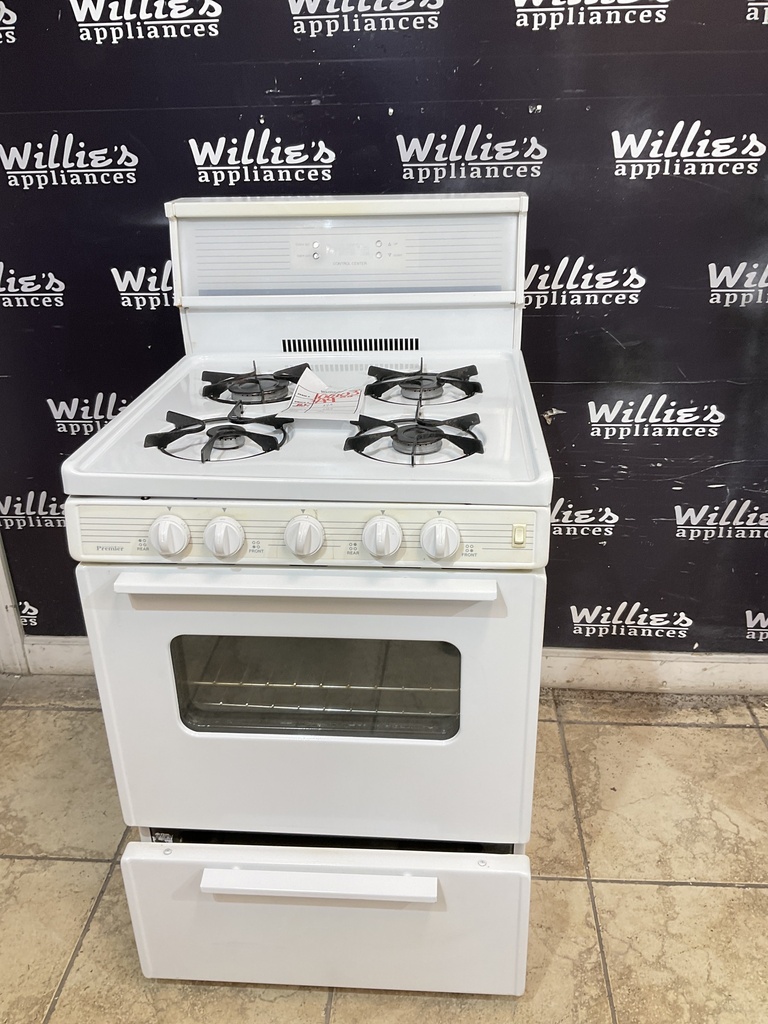 Premier Used Natural Gas Stove 24inches (White) 