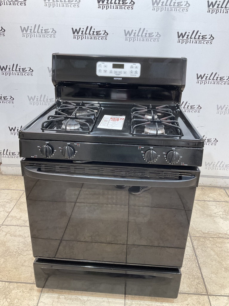 Hotpoint Used Natural Gas Stove 30inches (Black) 