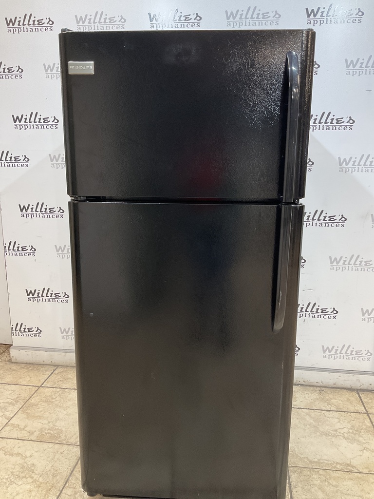 Frigidaire Used Refrigerator Top and Bottom 30x66 (Black) 