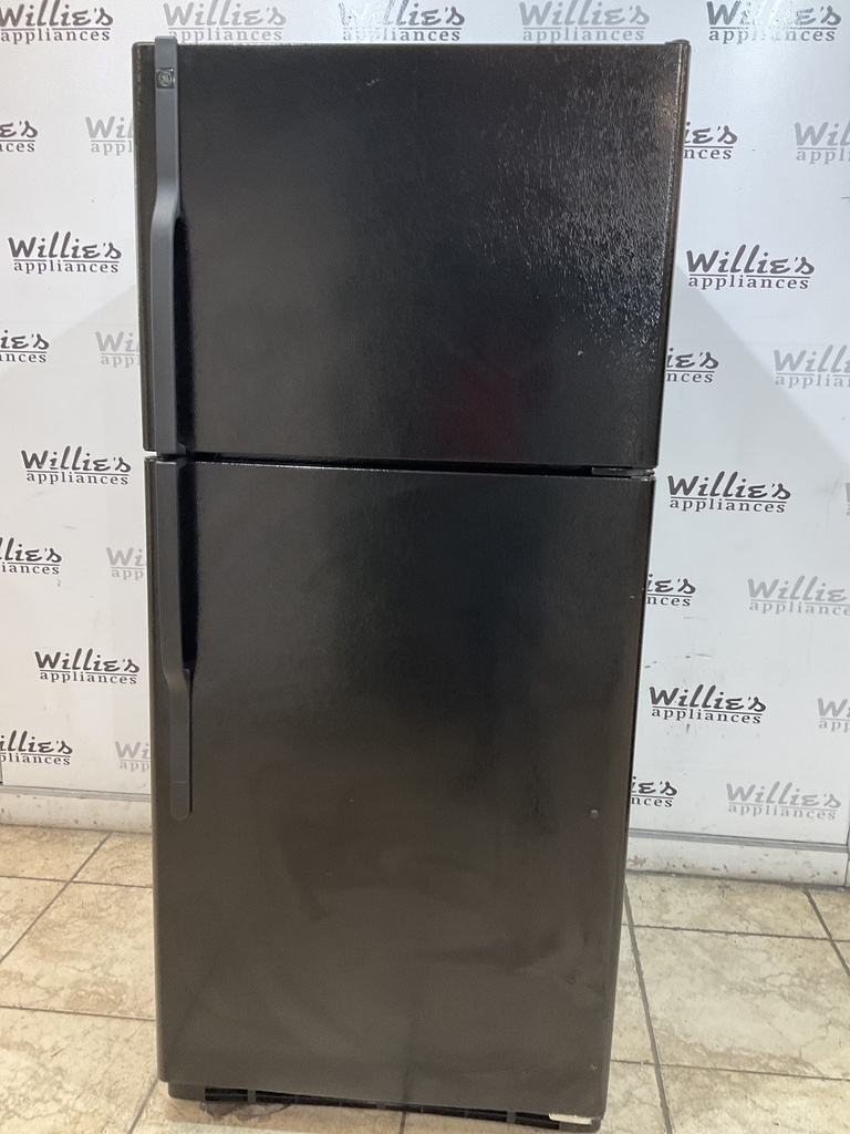 Ge Used Refrigerator Top and Bottom 30x66 1/2” (Black) 