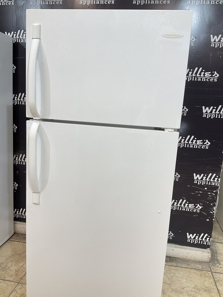 Frigidaire Used Refrigerator Top and Bottom 28x64 1/2” (White) 