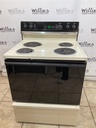 Hotpoint Used Electric Stove 220volts (40/50 AMP) 30inches {no cord} (Bisque/Black) 