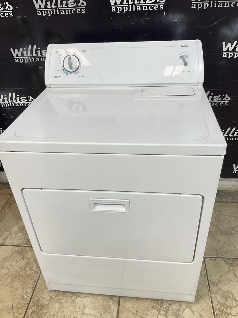 Whirlpool Used Electric Dryer 220volts (30 AMP) 29inches {3 prong} (White) 
