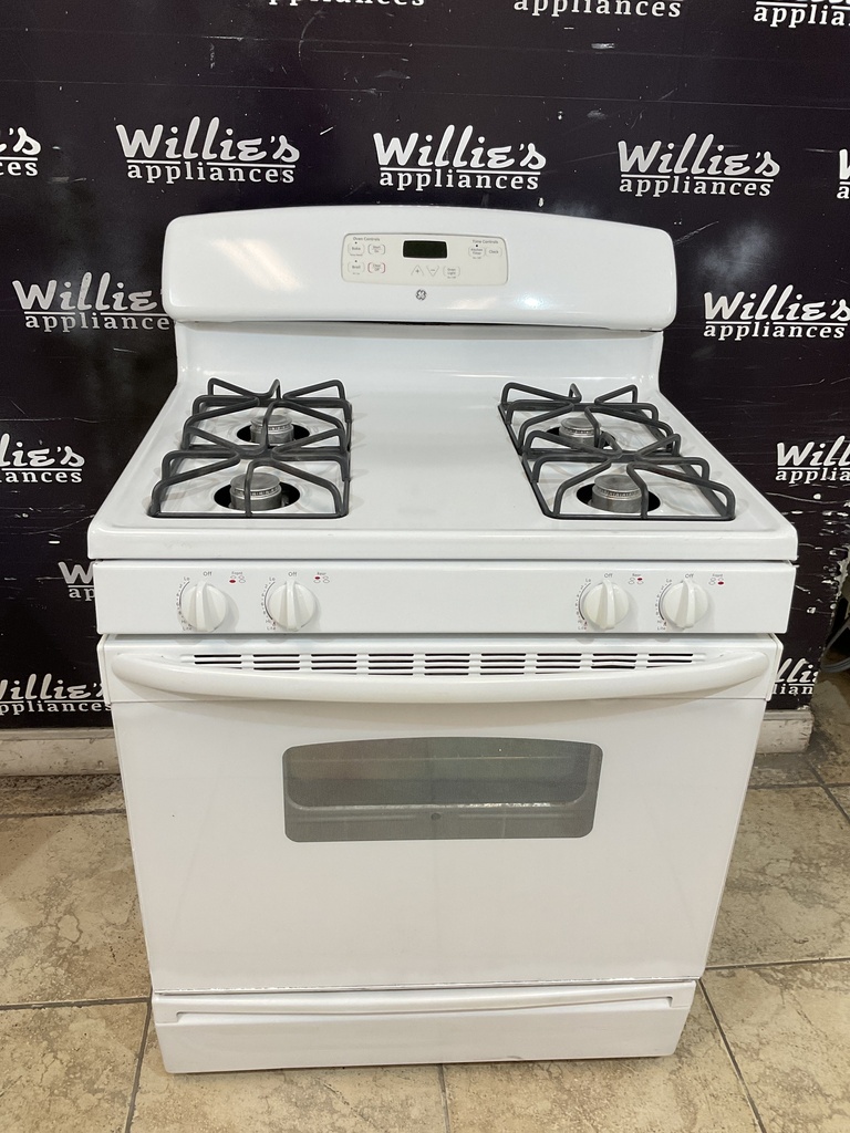Ge Used Natural Gas Stove 30inches (White) 