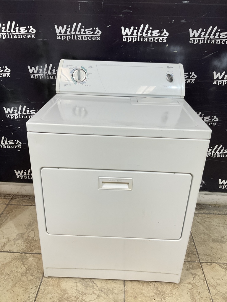Whirlpool Used Electric Dryer 220volts (30 AMP) 29inches {4 prong} (White)