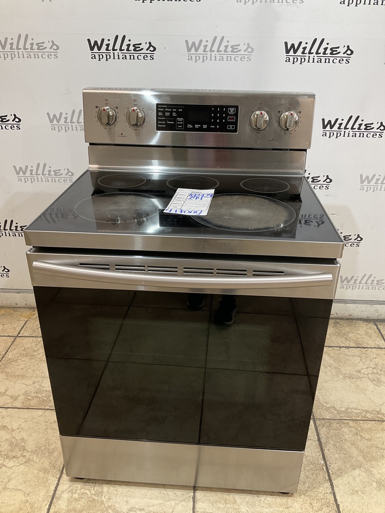 Samsung Used Electric Stove 220volts (40/50 AMP) 30inches {4 prong} (Stainless steel) 