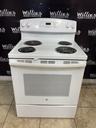 Ge Used Electric Stove 220volts (40/50 AMP) 30inches {no cord} (White) 