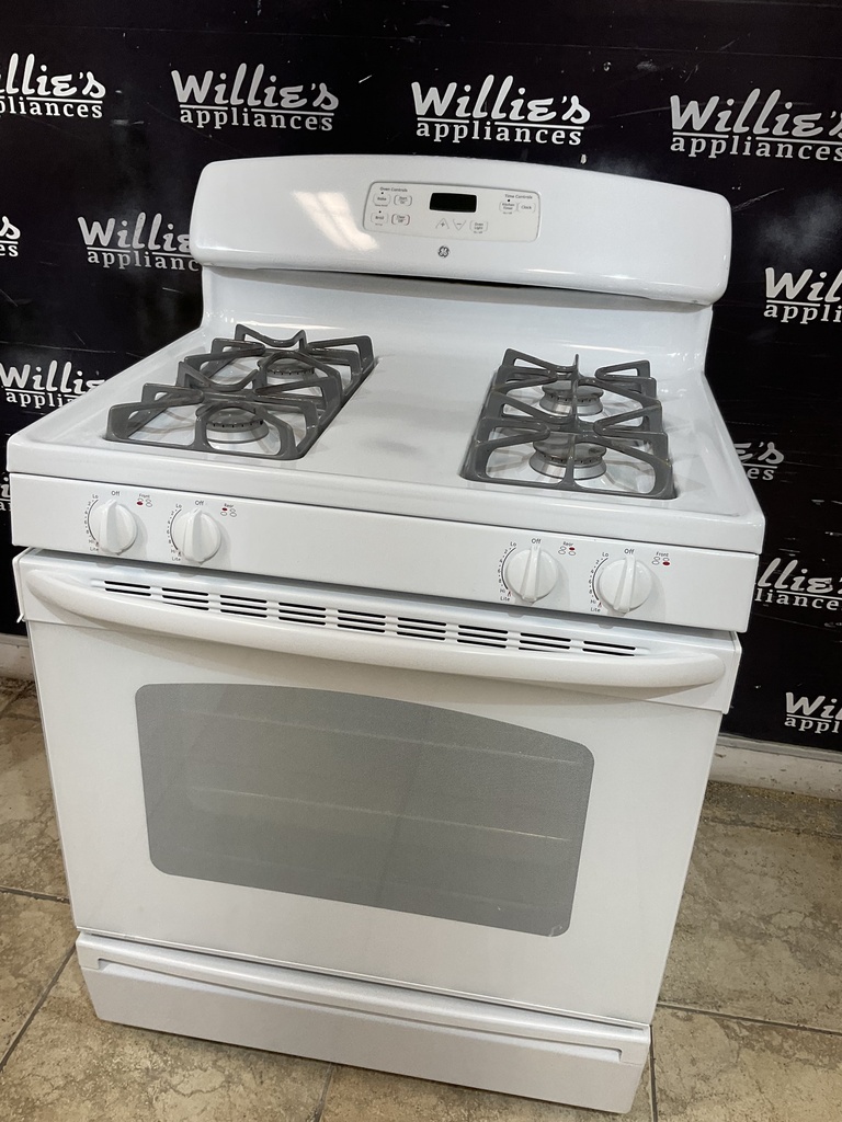 Ge Used Natural Gas Stove 30inches (White) 