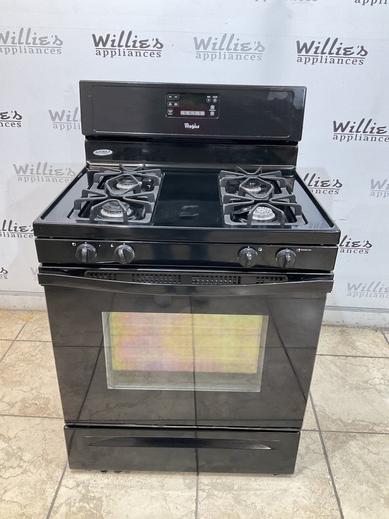 Whirlpool Used Natural Gas Stove 30inches (Black) 