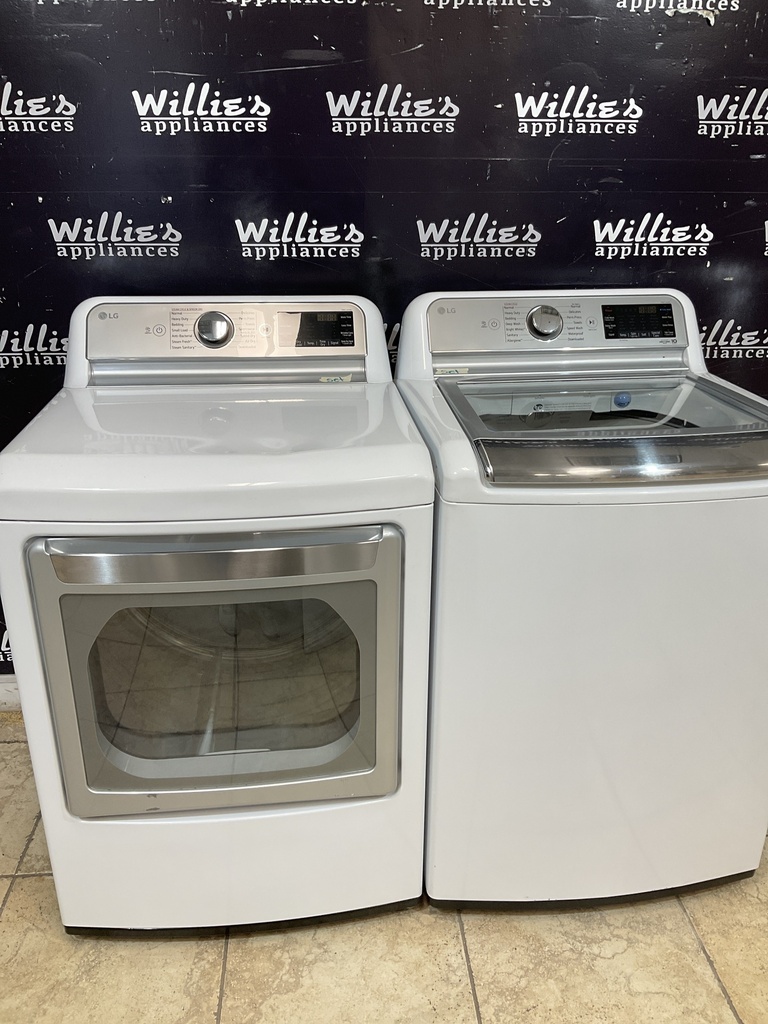 Lg Used Electric Dryer 220volts (30 AMP) 27inches {4 prong} (White)