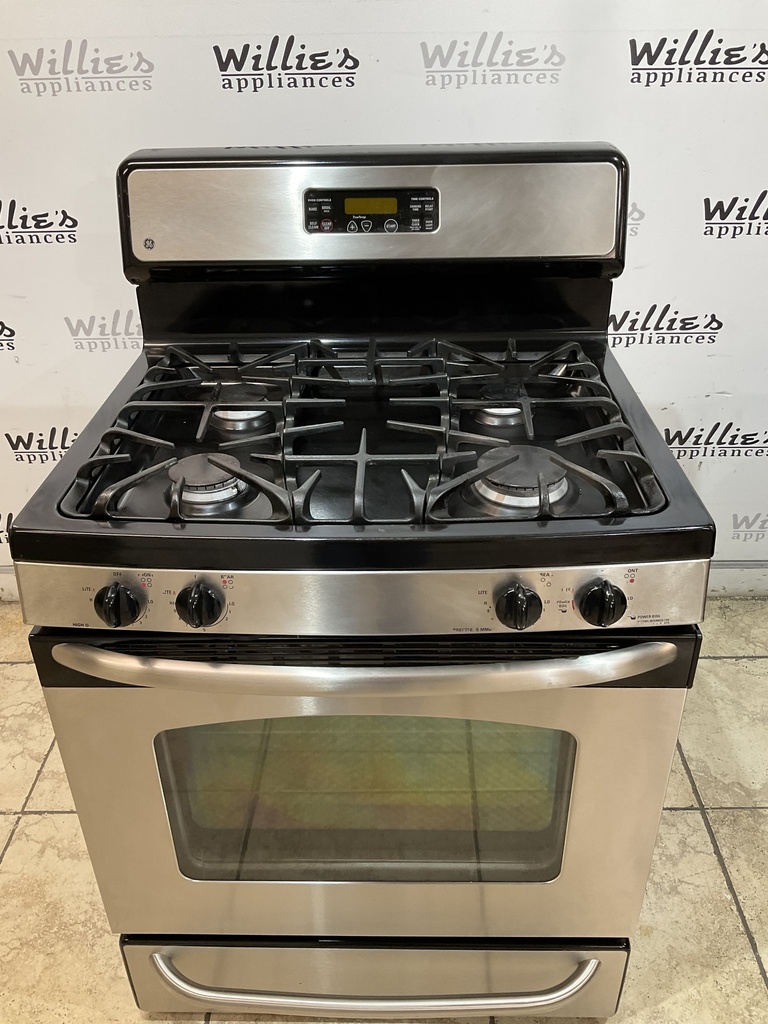 Ge Used Natural Gas Stove 30inches (Stainless Steel)