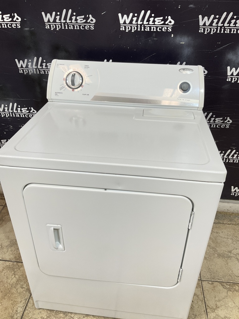 Whirlpool Used Electric Dryer 220volts (30 AMP) 29inches {4 prong} (White) 
