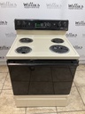 Hotpoint Used Electric Stove 220volts (40/50 AMP) 30inches {no cord} (Bisque/Black)