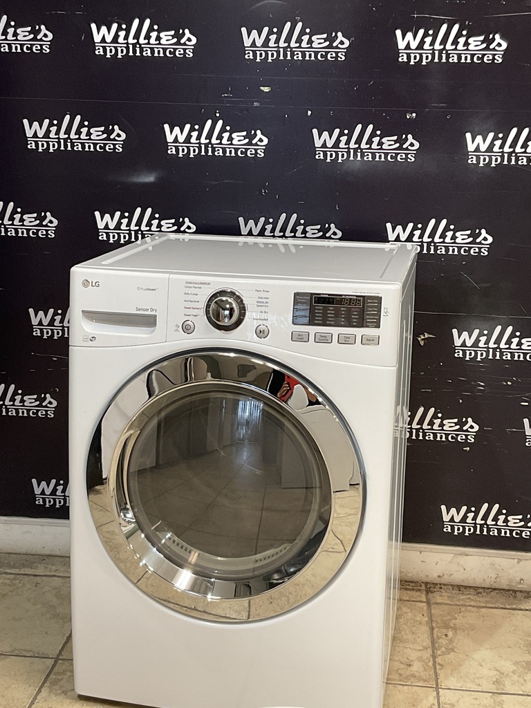 Lg Used Electric Dryer 220volts (30 AMP) 27inches {4 prong} (White) 