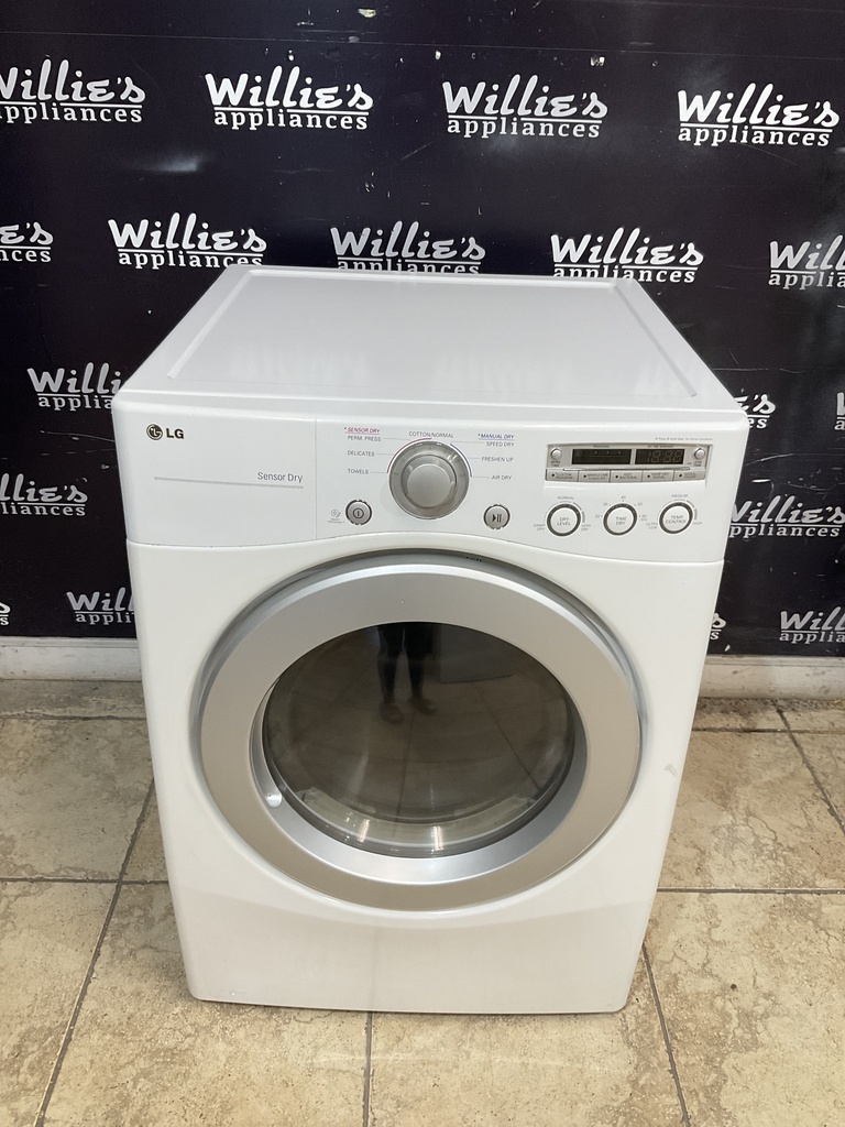 Lg Used Electric Dryer 220volts (30 AMP) 27inches {3 prong} (White) 