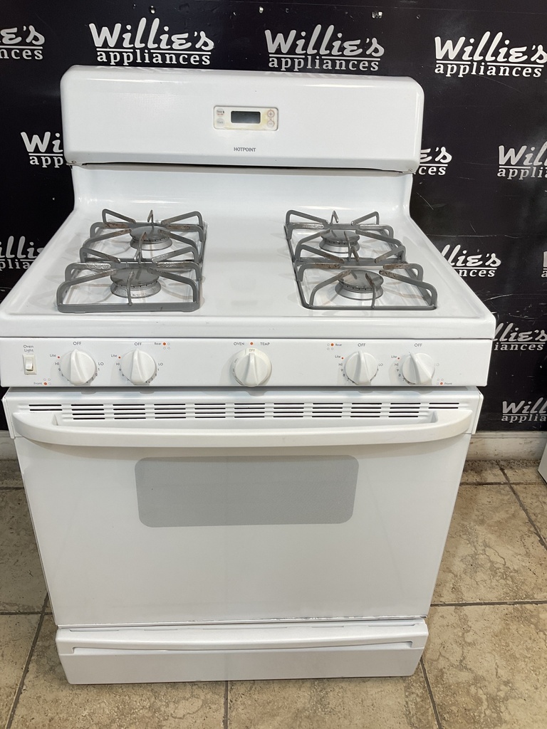 Hotpoint Used Natural Gas Stove 30inches (White)