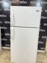Frigidaire Used Refrigerator Top and Bottom 30x65 1/2” (White) 