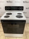 Ge Used Electric Stove 220volts (40/50 AMP) 30inches {no cord} (White/Black)
