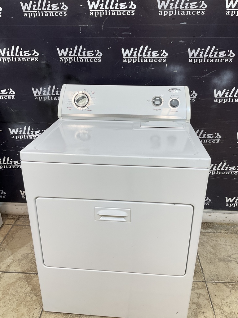 Whirlpool Used Electric Dryer 220volts (30 AMP) 29inches {3 prong} (White) 